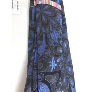 Ted Baker London Ted Holiday Halloween Purple Floral Silk Tie New